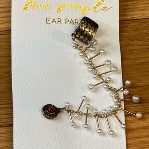 Free People Ear Party Post + Cuff NWT